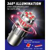 imageAUTOONE 1157 LED Bulb White 6500K 2057 2357 7528 BAY15D LED Bulbs for BackupReverse Light Tail Light Brake Light 300 Brighter Canbus Ready Plug and Play LED Bulbs Pack of 2Red
