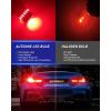 imageAUTOONE 1157 LED Bulb White 6500K 2057 2357 7528 BAY15D LED Bulbs for BackupReverse Light Tail Light Brake Light 300 Brighter Canbus Ready Plug and Play LED Bulbs Pack of 2Red