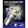 imageAUTOONE 1157 LED Bulb White 6500K 2057 2357 7528 BAY15D LED Bulbs for BackupReverse Light Tail Light Brake Light 300 Brighter Canbus Ready Plug and Play LED Bulbs Pack of 2White