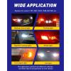 imageAUTOONE 1157 LED Bulb White 6500K 2057 2357 7528 BAY15D LED Bulbs for BackupReverse Light Tail Light Brake Light 300 Brighter Canbus Ready Plug and Play LED Bulbs Pack of 2White