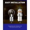 imageAUTOONE 1157 LED Bulb White 6500K 2057 2357 7528 BAY15D LED Bulbs for BackupReverse Light Tail Light Brake Light 300 Brighter Canbus Ready Plug and Play LED Bulbs Pack of 2Amber