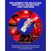 imageAUTOONE 194 LED License Plate Light 300 High Brightness T10 168 2825 W5W Bulbs for Dome Map Door Courtesy Interior Car 6500K White Pack of 2Red