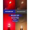 imageAUTOONE 194 LED License Plate Light 300 High Brightness T10 168 2825 W5W Bulbs for Dome Map Door Courtesy Interior Car 6500K White Pack of 2Red