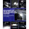 imageAUTOONE 194 LED License Plate Light 300 High Brightness T10 168 2825 W5W Bulbs for Dome Map Door Courtesy Interior Car 6500K White Pack of 2White