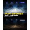 imageAUTOONE 2025 Latest D3S Bulbs 1000 Brighter D3S Bulbs 34000 Lumens 6000K Brightest D3R Fog Light 50000 Hours Longer LifespanD1SD1R