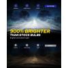imageAUTOONE 2025 Latest D3S Bulbs 1000 Brighter D3S Bulbs 34000 Lumens 6000K Brightest D3R Fog Light 50000 Hours Longer LifespanD5SD5R