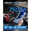 imageAUTOONE 2025 New M4 7500A Jump Box ampamp JS02 6000A Jump Starter Combo