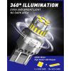 imageAUTOONE 7440 7443 LED Strobe Brake Light Bulb Red 2800LM Flashing Strobe Blinking LED Tail Light Bulbs for T20 W21W 7441 7444 7443R 300 Brighter Canbus Ready Plug and Play Stop Bulbs Pack of 2White