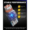 imageAUTOONE 7440 7443 LED Strobe Brake Light Bulb Red 2800LM Flashing Strobe Blinking LED Tail Light Bulbs for T20 W21W 7441 7444 7443R 300 Brighter Canbus Ready Plug and Play Stop Bulbs Pack of 2Red