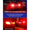 imageAUTOONE 7440 7443 LED Strobe Brake Light Bulb Red 2800LM Flashing Strobe Blinking LED Tail Light Bulbs for T20 W21W 7441 7444 7443R 300 Brighter Canbus Ready Plug and Play Stop Bulbs Pack of 2Red