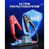 imageAUTOONE 8000A Jump Starter with Air Compressor All Gas12L Diesel 150PSI Car Jumper Starter Portable Jump Box Tire Inflator with LED Flashlight LCD Display Storage Case6000A
