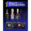 imageAUTOONE 9005 HB3 LED Bulbs Same OEM Size 18000LM 500 Brighter Canbus Plug and Play Fog Light Replacement 6000K White Pack of 29007HB5