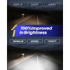 imageAUTOONE 9005 HB3 LED Bulbs Same OEM Size 18000LM 500 Brighter Canbus Plug and Play Fog Light Replacement 6000K White Pack of 2H9H11H8