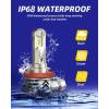 imageAUTOONE 9005 HB3 LED Bulbs Same OEM Size 18000LM 500 Brighter Canbus Plug and Play Fog Light Replacement 6000K White Pack of 2H9H11H8