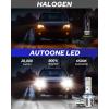 imageAUTOONE 9012 Bulbs 40000LM 1000 Brighter HIR2 Powersport Fog Bulbs with Cooling Fan for 50000 Hours Longer Lifespan IP68 Waterproof Quick Installation Pack of 2 UV Prevention9005HB3