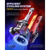 imageAUTOONE 9012 LED Bulb 800 Brighter 3 Min Quick Install 20 Years Lifespan No Flicker 99 Compatibility9005HB3