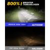 imageAUTOONE 9012 LED Bulb 800 Brighter 3 Min Quick Install 20 Years Lifespan No Flicker 99 Compatibility9007HB5