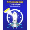 imageAUTOONE 9012 LED Bulb 800 Brighter 3 Min Quick Install 20 Years Lifespan No Flicker 99 CompatibilityH7