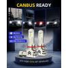 imageAUTOONE H1 LED Light Bulb 400 Super Brighter 11 Halogen Size 6500K White Fog Bulbs Plug and Play Pack of 29005HB3