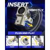 imageAUTOONE H1 LED Light Bulb 400 Super Brighter 11 Halogen Size 6500K White Fog Bulbs Plug and Play Pack of 29005HB3