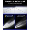 imageAUTOONE H1 LED Light Bulb 400 Super Brighter 11 Halogen Size 6500K White Fog Bulbs Plug and Play Pack of 29005HB39006HB4