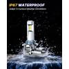 imageAUTOONE H1 LED Light Bulb 400 Super Brighter 11 Halogen Size 6500K White Fog Bulbs Plug and Play Pack of 29006HB4