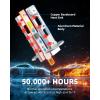 imageAUTOONE H1 LED Light Bulb 400 Super Brighter 11 Halogen Size 6500K White Fog Bulbs Plug and Play Pack of 2H1
