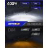imageAUTOONE H1 LED Light Bulb 400 Super Brighter 11 Halogen Size 6500K White Fog Bulbs Plug and Play Pack of 2H1