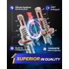 imageAUTOONE H1 LED Light Bulb 400 Super Brighter 11 Halogen Size 6500K White Fog Bulbs Plug and Play Pack of 2H139008