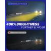 imageAUTOONE H10 9145 LED Fog Light Bulbs 10000 LM 6000K Cool White Light 400 Brightness 9140 H10 Fog Light DRL Replacement for Trucks Cars Play and Plug Pack of 2Amber Yellow