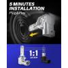 imageAUTOONE H10 9145 LED Fog Light Bulbs 10000 LM 6000K Cool White Light 400 Brightness 9140 H10 Fog Light DRL Replacement for Trucks Cars Play and Plug Pack of 2Cool White