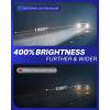 imageAUTOONE H10 9145 LED Fog Light Bulbs 10000 LM 6000K Cool White Light 400 Brightness 9140 H10 Fog Light DRL Replacement for Trucks Cars Play and Plug Pack of 2Cool White