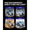 imageAUTOONE HB3 9005 LED Light Bulbs White 6000K Super Bright Fanless Mini Size Plug and Play Pack of 2H11H9H89005HB3