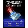 imageAUTOONE HB3 9005 LED Light Bulbs White 6000K Super Bright Fanless Mini Size Plug and Play Pack of 2H11H9H89005HB3