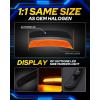 imageAUTOONE LED Side Marker Lights White Compatible With Dodge Charger 20152023 White Front ampamp Rear Bumper Marker Lamps Smoked Len 4PCSAmber YellowRed