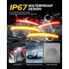 imageAUTOONE LED Side Marker Lights White Compatible With Dodge Charger 20152023 White Front ampamp Rear Bumper Marker Lamps Smoked Len 4PCSAmber YellowRed