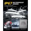 imageAUTOONE LED Side Marker Lights White Compatible With Dodge Charger 20152023 White Front ampamp Rear Bumper Marker Lamps Smoked Len 4PCSWhite