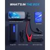imageAUTOONE M5 8500A Car Jump Starter 12V Battery Jumper Starter Portable All GasAll Diesel 168W DC Jump Box for Car Battery with Builtin Booster TypeC Fast Charge ampamp Jumper Cables Jump Pack