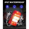 imageAUTOONE Patriot Tail Light Assembly Rear Lamps with Halogen Bulbs Replacement for 20082016 Jeep Patriot Driver SideDriver SideLH