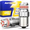 imageAUTOONE 1156 LED Bulb LED Reverse Lights 300 Brighter BA15S 7506 1003 1141 P21W 6500K White LED Replacement for Backup Light Tail Light Pack of 2Red