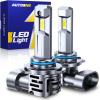imageAUTOONE H1 LED Light Bulb 400 Super Brighter 11 Halogen Size 6500K White Fog Bulbs Plug and Play Pack of 29006HB4