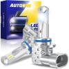imageAUTOONE H10 9145 LED Fog Light Bulbs 10000 LM 6000K Cool White Light 400 Brightness 9140 H10 Fog Light DRL Replacement for Trucks Cars Play and Plug Pack of 2Cool White
