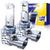 imageAUTOONE HB3 9005 LED Light Bulbs White 6000K Super Bright Fanless Mini Size Plug and Play Pack of 29005HB3
