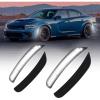 imageAUTOONE LED Side Marker Lights White Compatible With Dodge Charger 20152023 White Front ampamp Rear Bumper Marker Lamps Smoked Len 4PCSWhite