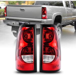 imageAUTOONE  For 2003 2004 2005 2006 Chevy Silverado Tail Light Assembly Factory OEM Taillights Compatible with Chevrolet Silverado 1500 2500HD 3500 Passenger SideRHDrive  Passenger Side