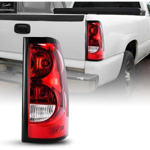 imageAUTOONE  For 2003 2004 2005 2006 Chevy Silverado Tail Light Assembly Factory OEM Taillights Compatible with Chevrolet Silverado 1500 2500HD 3500 Passenger SideRHPassenger SideRH