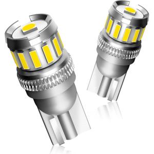 imageAUTOONE 194 LED License Plate Light 300 High Brightness T10 168 2825 W5W Bulbs for Dome Map Door Courtesy Interior Car 6500K White Pack of 2White