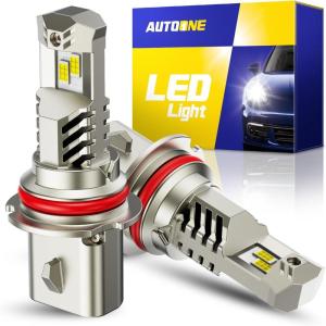 imageAUTOONE 9012 LED Bulb 800 Brighter 3 Min Quick Install 20 Years Lifespan No Flicker 99 Compatibility9007HB5