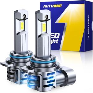 imageAUTOONE 9012 LED Bulb 800 Brighter 3 Min Quick Install 20 Years Lifespan No Flicker 99 Compatibility9012HIR2
