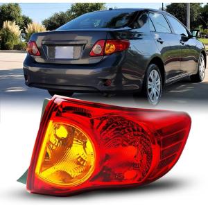 imageAUTOONE For Toyota Corolla Tail Lights Assembly Tail Lamp Assembly Fit for 20092010 Corolla Rear Factory OEM Passeger Side Without BulbsRight Side
